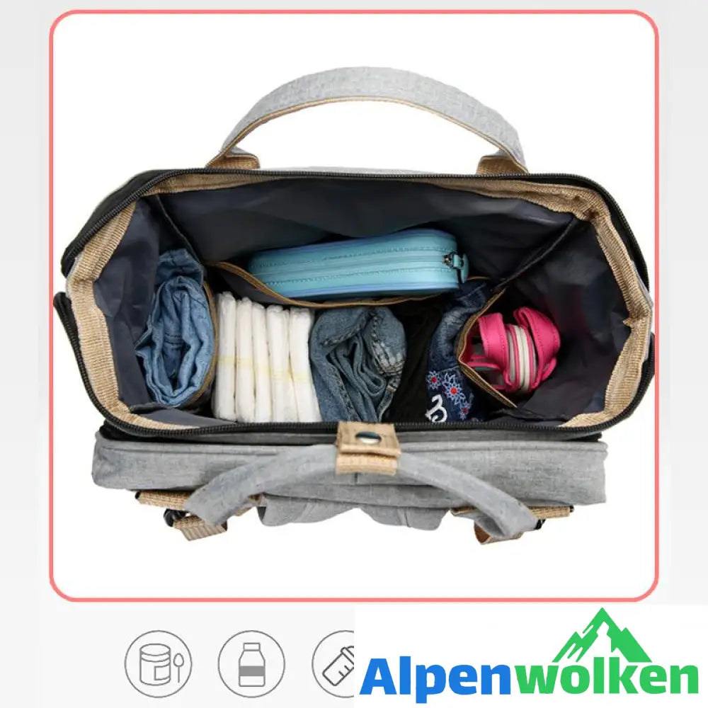 Alpenwolken - All-in-One erweiterbare Wickeltasche