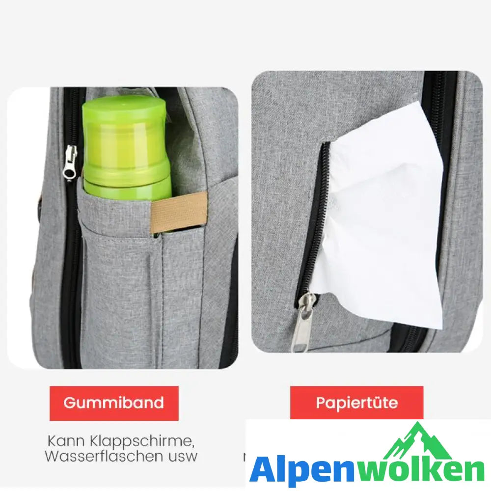 Alpenwolken - All-in-One erweiterbare Wickeltasche