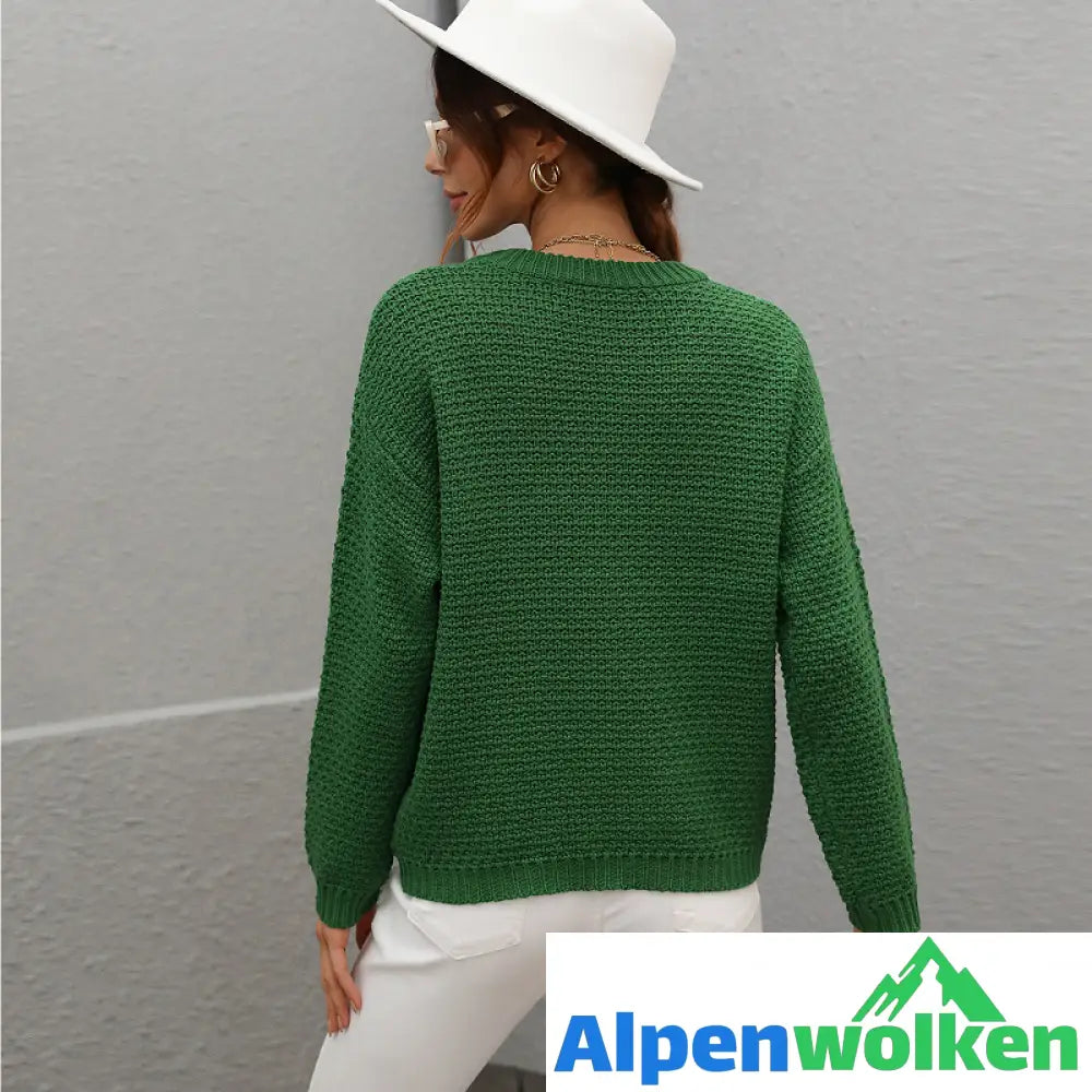 Alpenwolken - All-Match-Pullover mit Rundhalsausschnitt