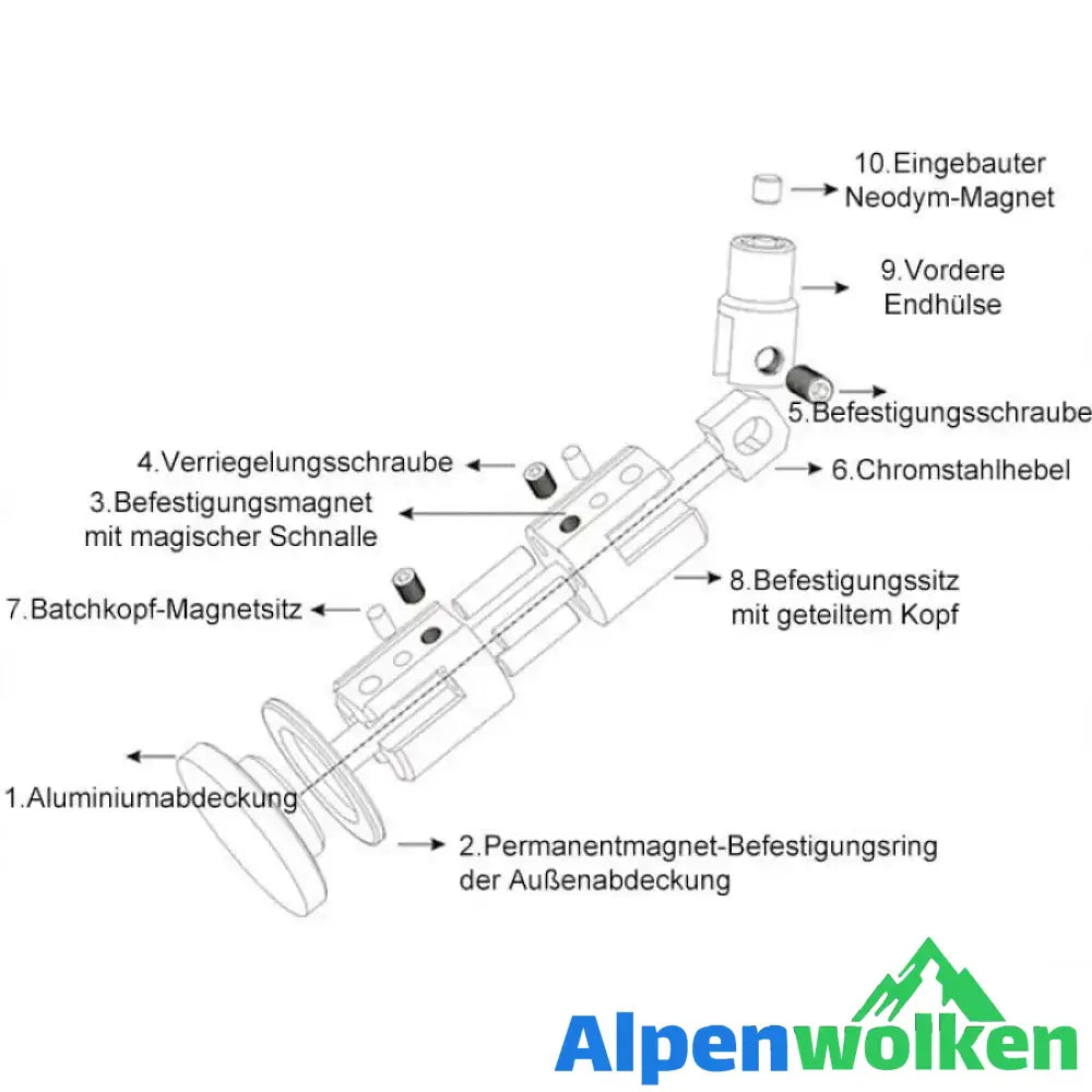 Alpenwolken - ALLES IN EINEM Hohlwellenkurbelgarnitur