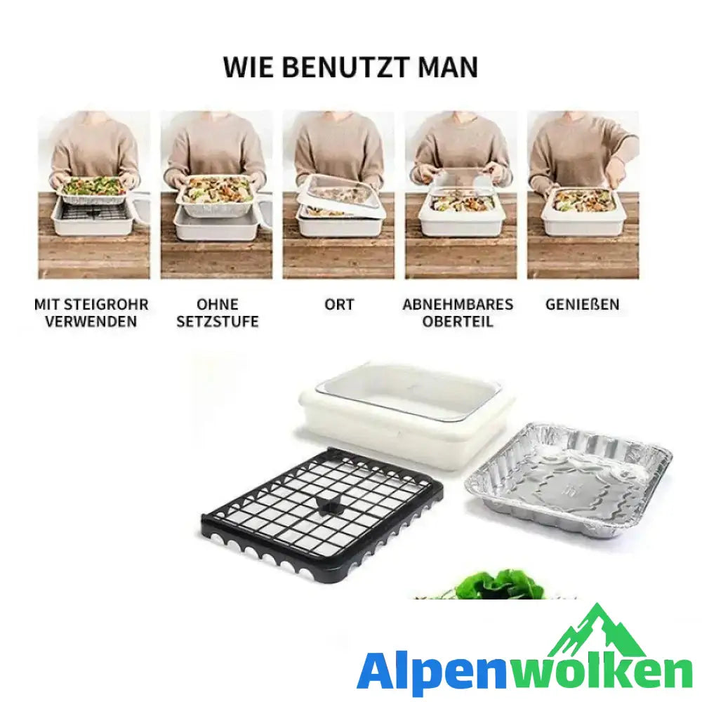 Alpenwolken - Alufolie Aufbewahrungsbox