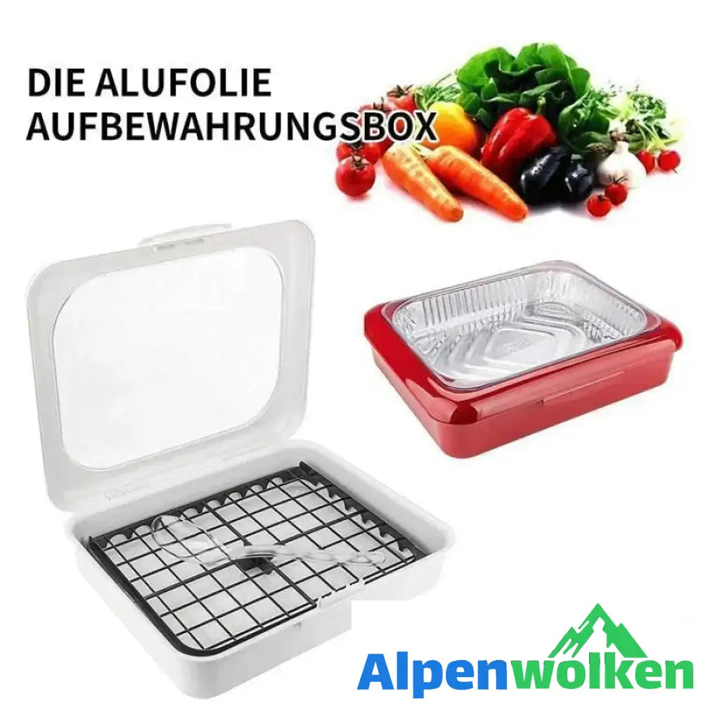 Alpenwolken - Alufolie Aufbewahrungsbox