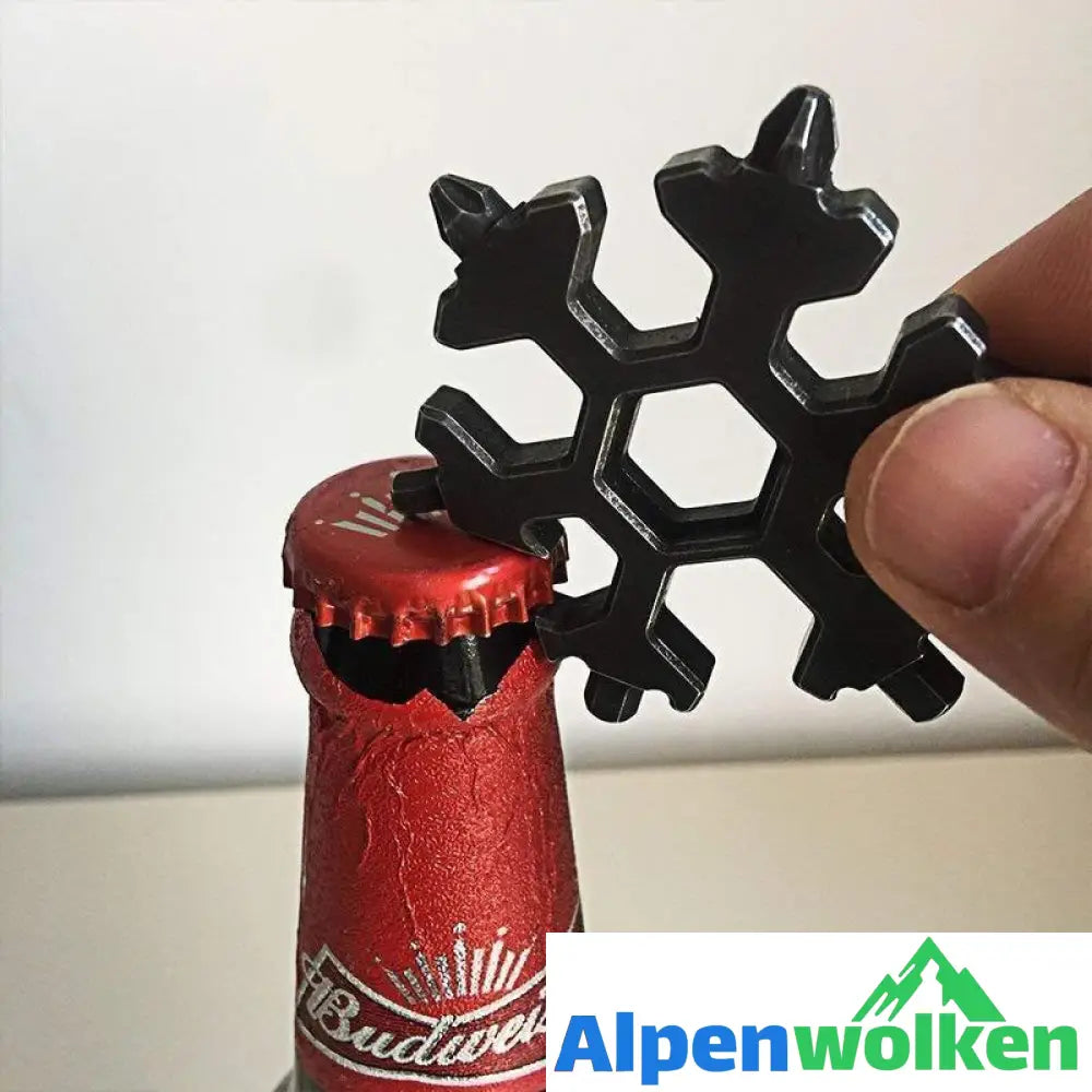 Alpenwolken - Amenitee® 18-in-1 Edelstahl Schneeflocken Mehrfachwerkzeug