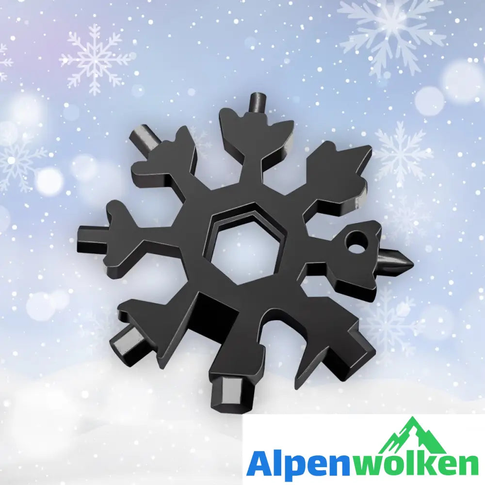 Alpenwolken - Amenitee® 18-in-1 Edelstahl Schneeflocken Mehrfachwerkzeug