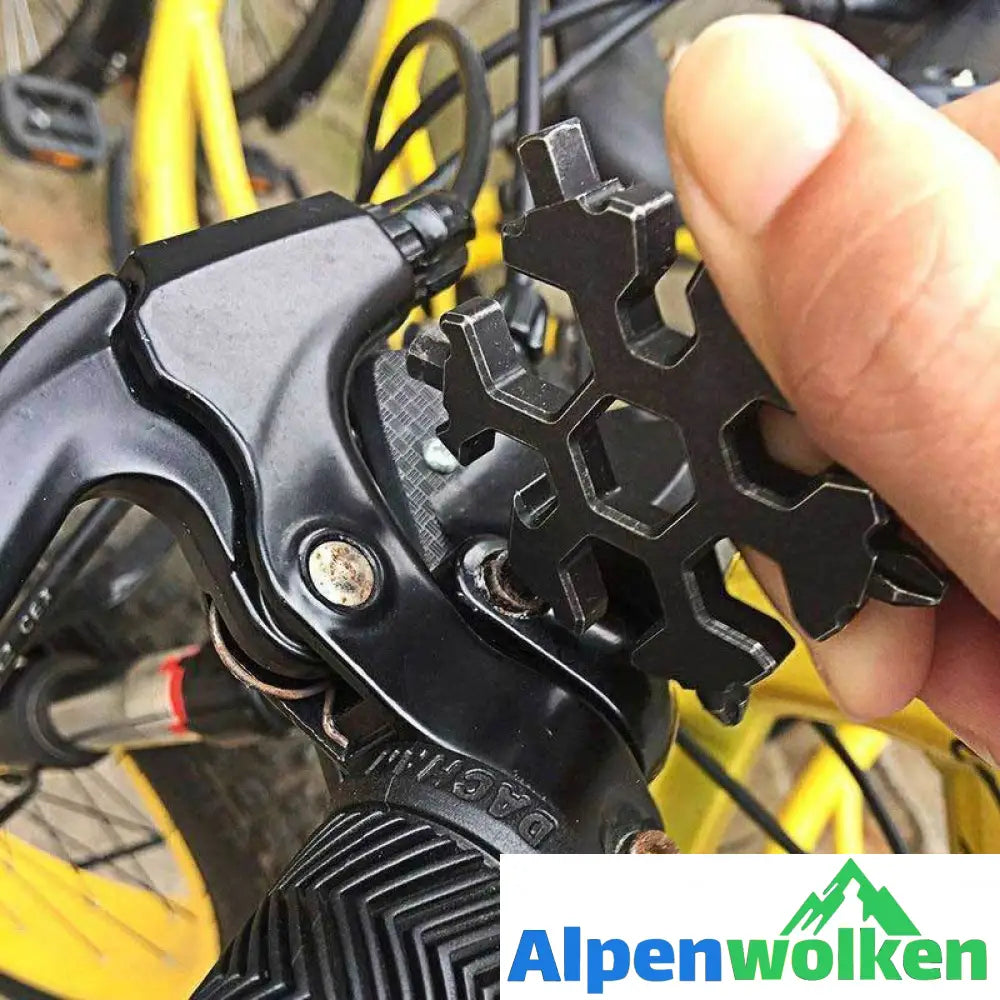 Alpenwolken - Amenitee® 18-in-1 Edelstahl Schneeflocken Mehrfachwerkzeug