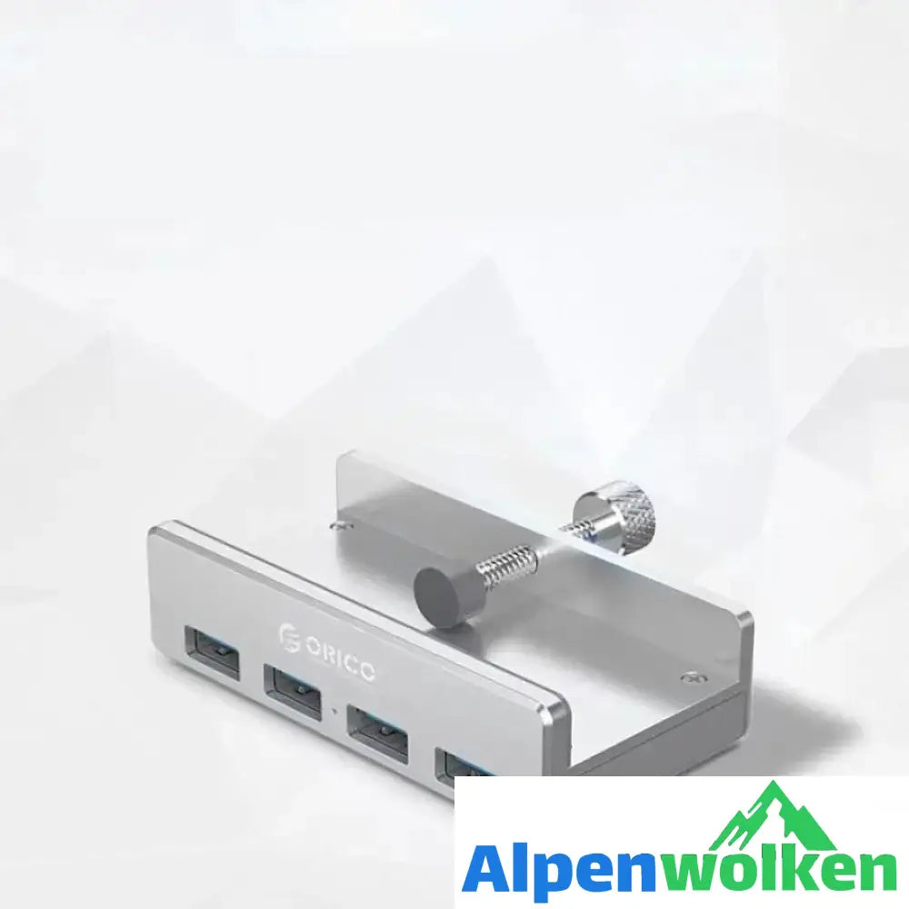 Alpenwolken - Anbaubarer USB 3.0-Adapter-Hub auf der Schreibtischseite