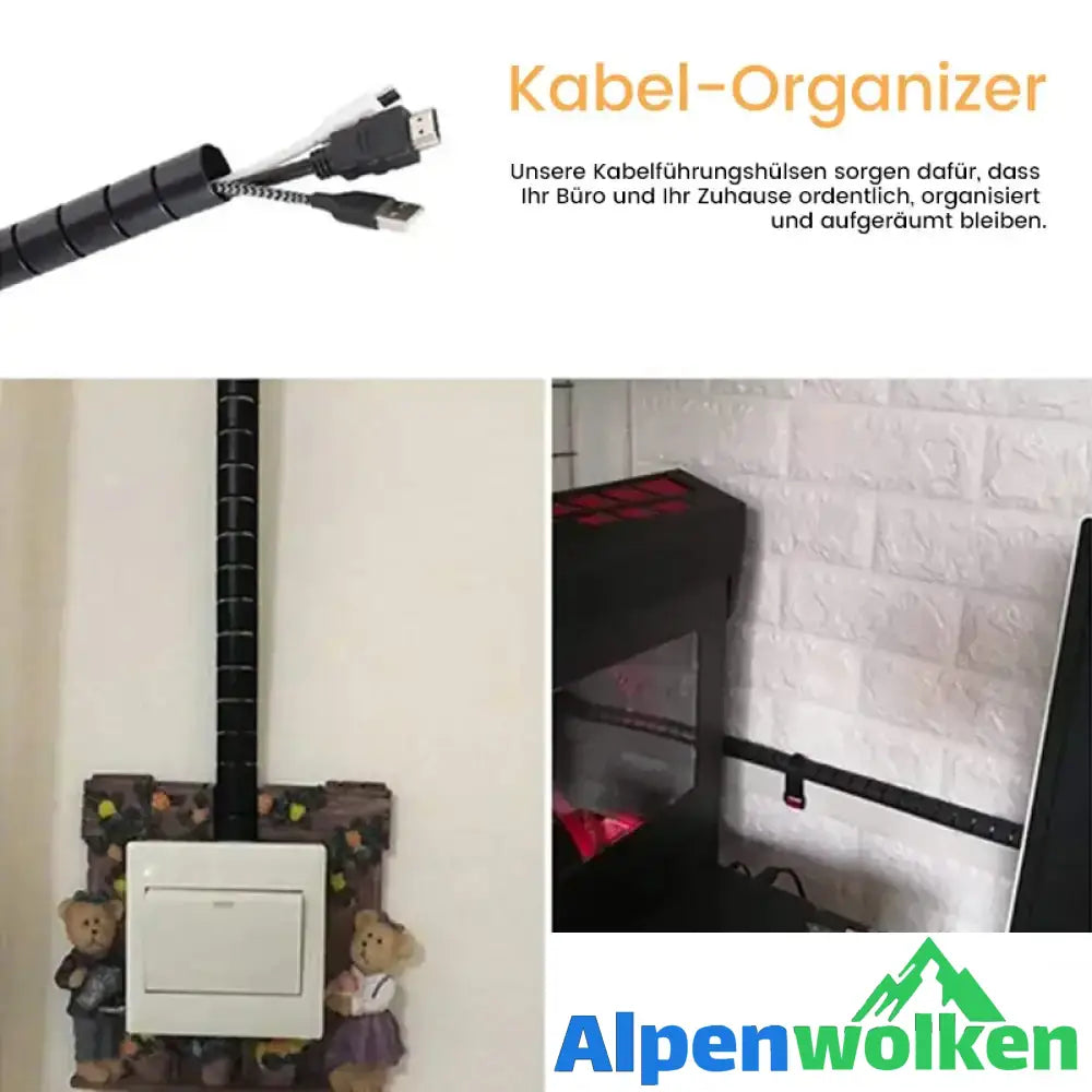 Alpenwolken - Anti-Biss-Kabelbinder für Kabel-Organizer