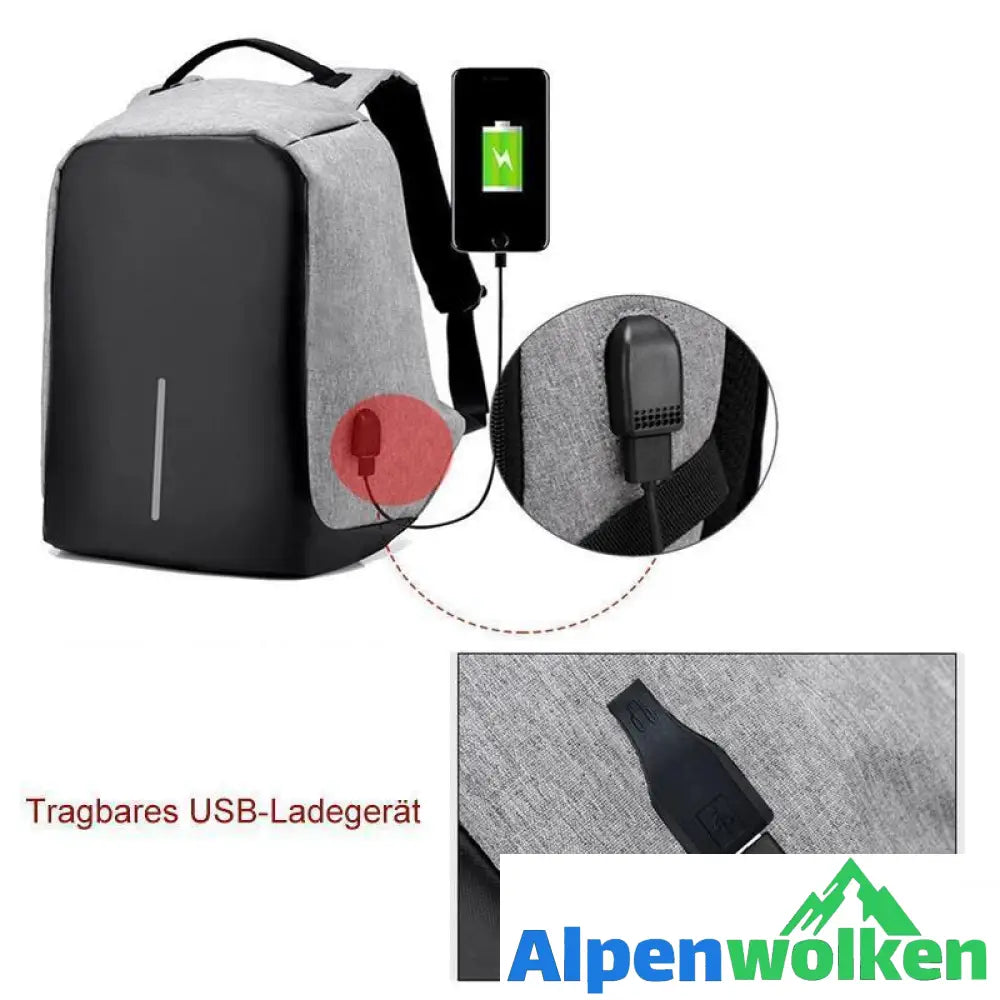 Alpenwolken - Anti-Diebstahl Rucksack