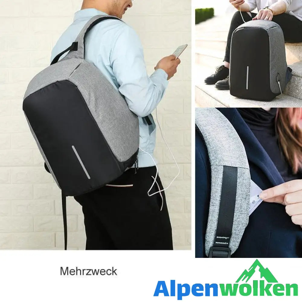 Alpenwolken - Anti-Diebstahl Rucksack