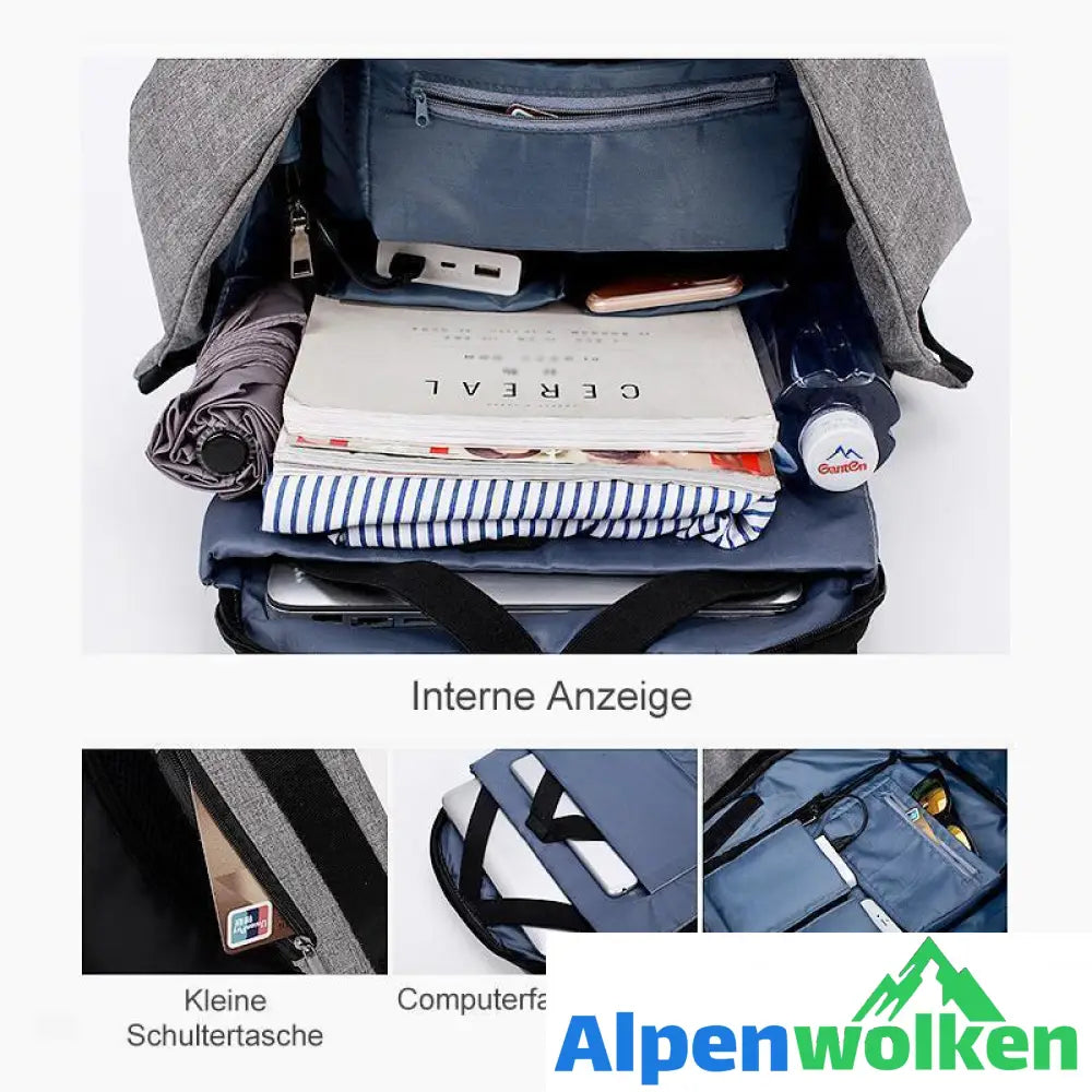 Alpenwolken - Anti-Diebstahl Rucksack