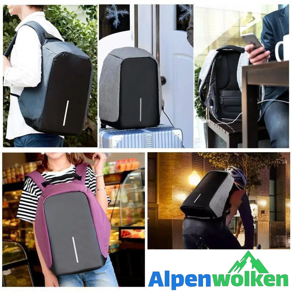 Alpenwolken - Anti-Diebstahl Rucksack