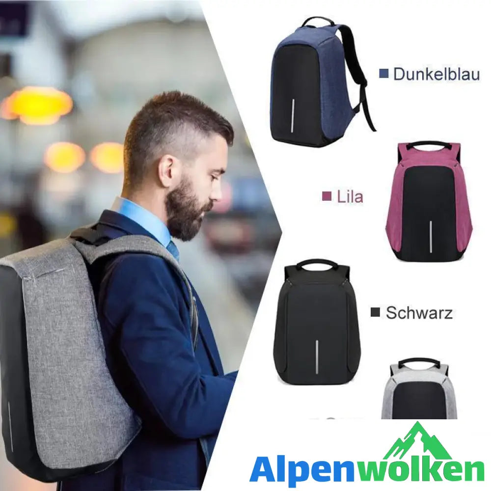 Alpenwolken - Anti-Diebstahl Rucksack