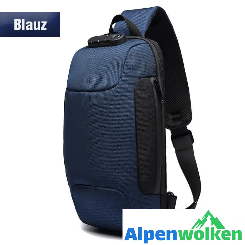 Alpenwolken - Anti-Diebstahl-Rucksack Mit 3-stelligem Schloss