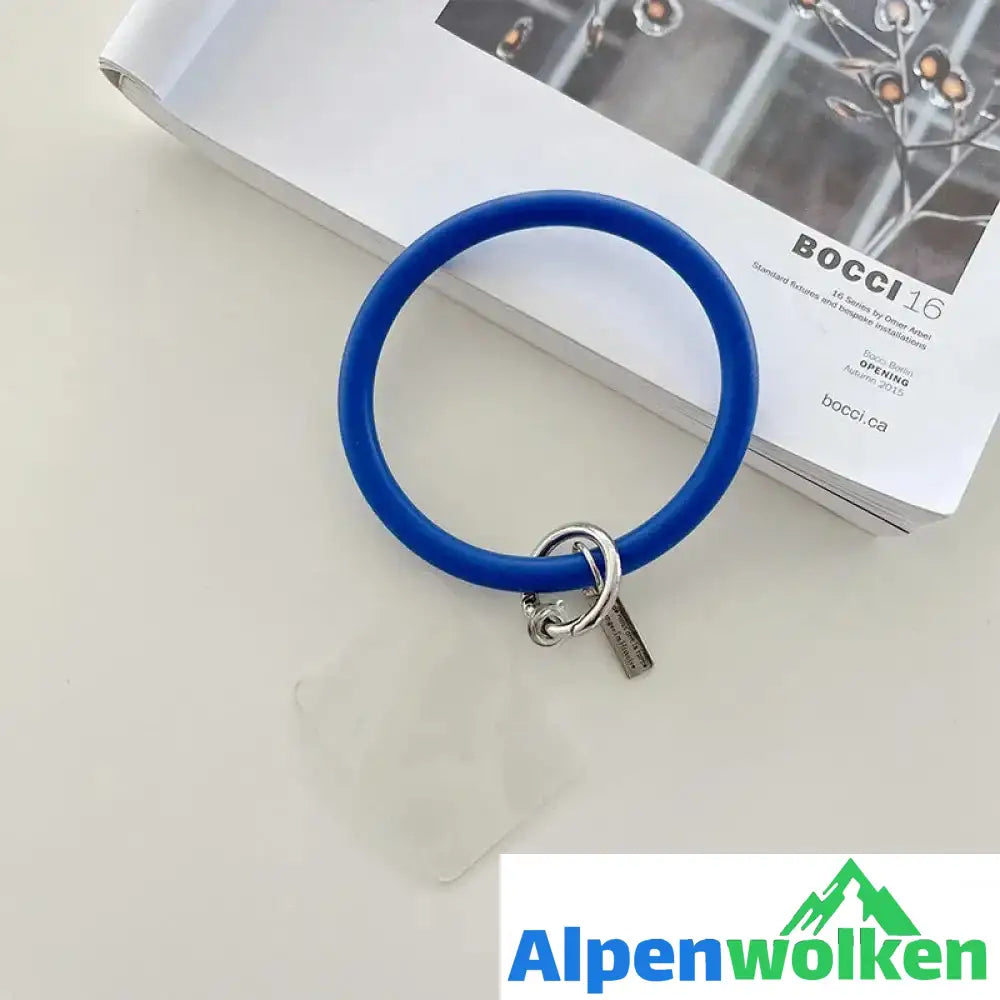 Alpenwolken - Anti-Drop Handy Ring blau