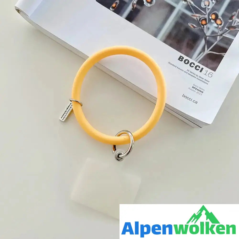 Alpenwolken - Anti-Drop Handy Ring gelb