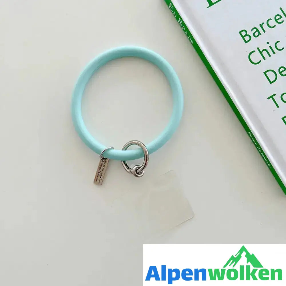 Alpenwolken - Anti-Drop Handy Ring himmelblau