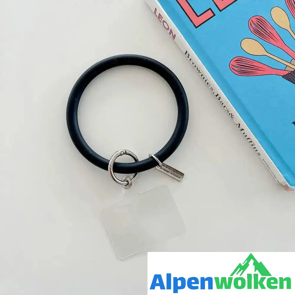 Alpenwolken - Anti-Drop Handy Ring schwarz