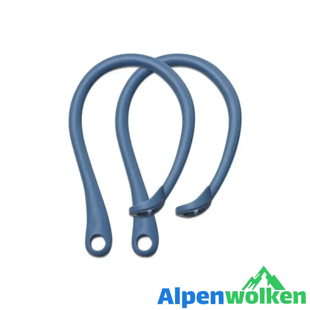 Alpenwolken - Anti-Loss Ohrhaken Ohrhörer für Airpod Halter 3 Stück blau