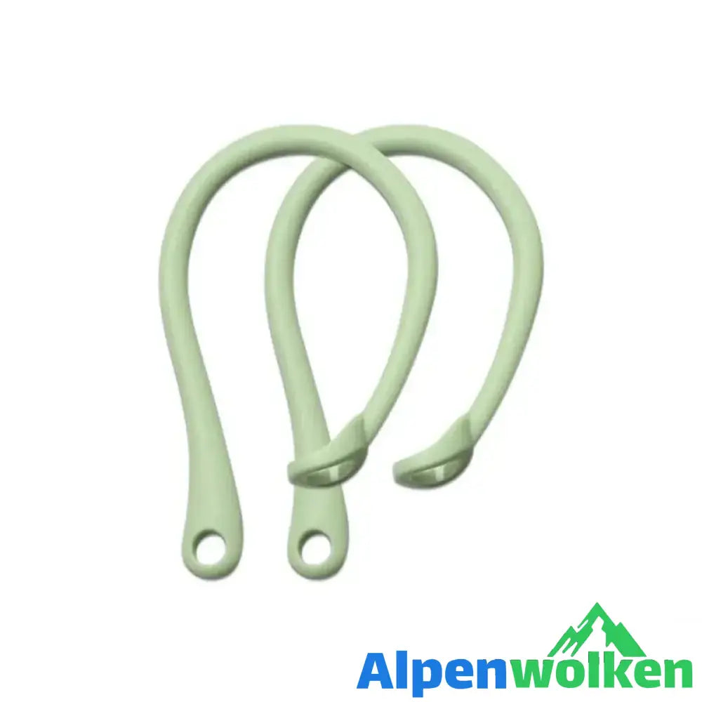 Alpenwolken - Anti-Loss Ohrhaken Ohrhörer für Airpod Halter 3 Stück grün