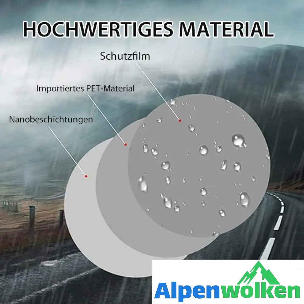 Alpenwolken - Anti Regen- und Nebelbeschlag-Helmfolie