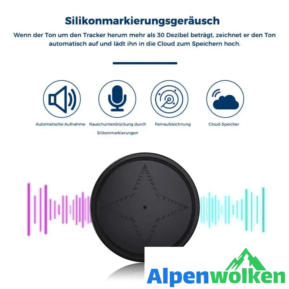 Alpenwolken - Anti-verlorener GPS-Tracker, starke magnetische Fahrzeugverfolgung