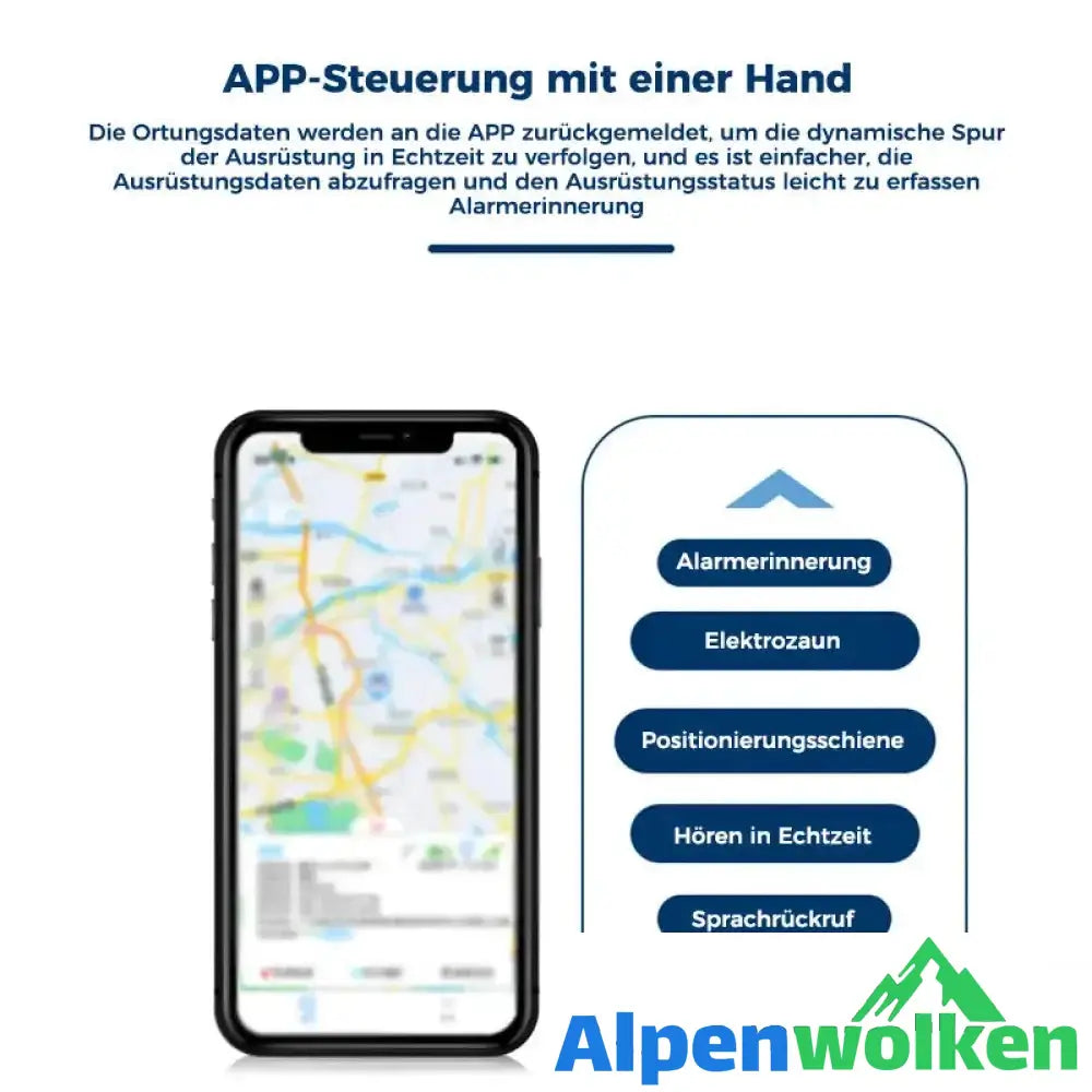 Alpenwolken - Anti-verlorener GPS-Tracker, starke magnetische Fahrzeugverfolgung