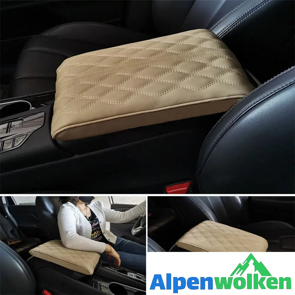 Alpenwolken - 🚗Armlehnenbox aus Gedächtnisschaum für Fahrzeuge Beige