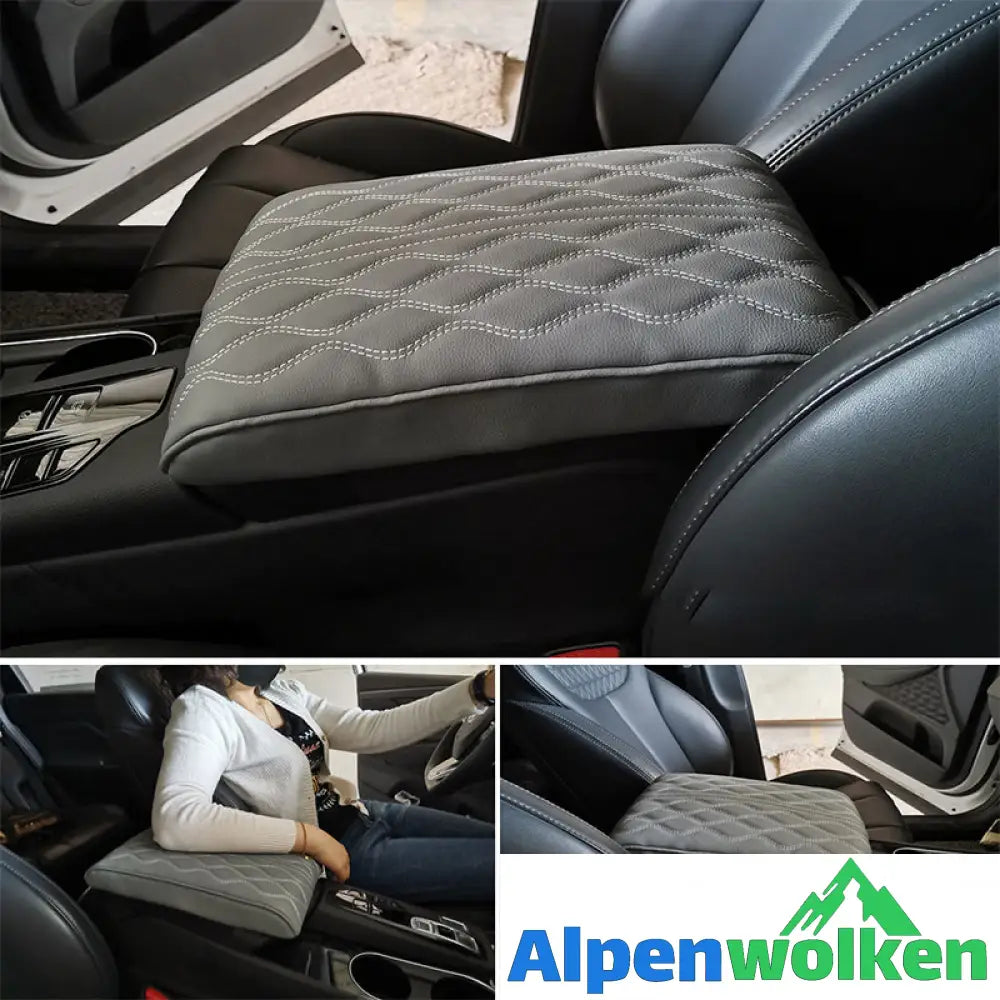 Alpenwolken - 🚗Armlehnenbox aus Gedächtnisschaum für Fahrzeuge Grau