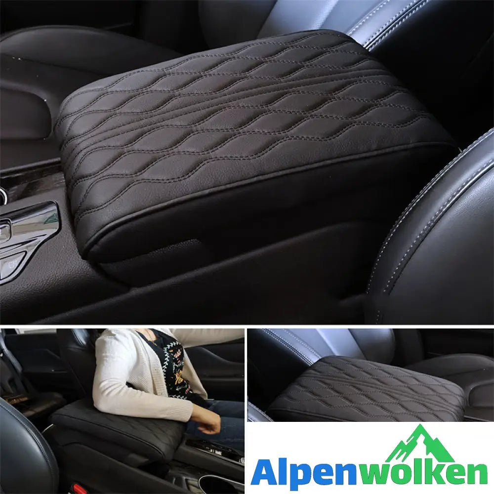 Alpenwolken - 🚗Armlehnenbox aus Gedächtnisschaum für Fahrzeuge Schwarz