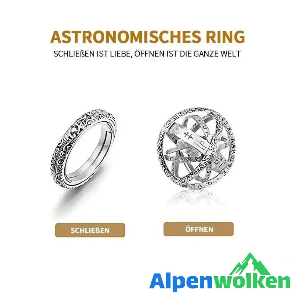 Alpenwolken - Astronomisches Ring - Schließen ist Liebe, Öffnen ist die ganze Welt