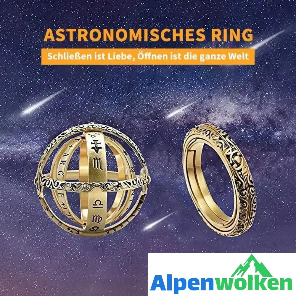 Astronomisches Ring - Schließen Ist Liebe Öffnen Die Ganze Welt Silber 7#