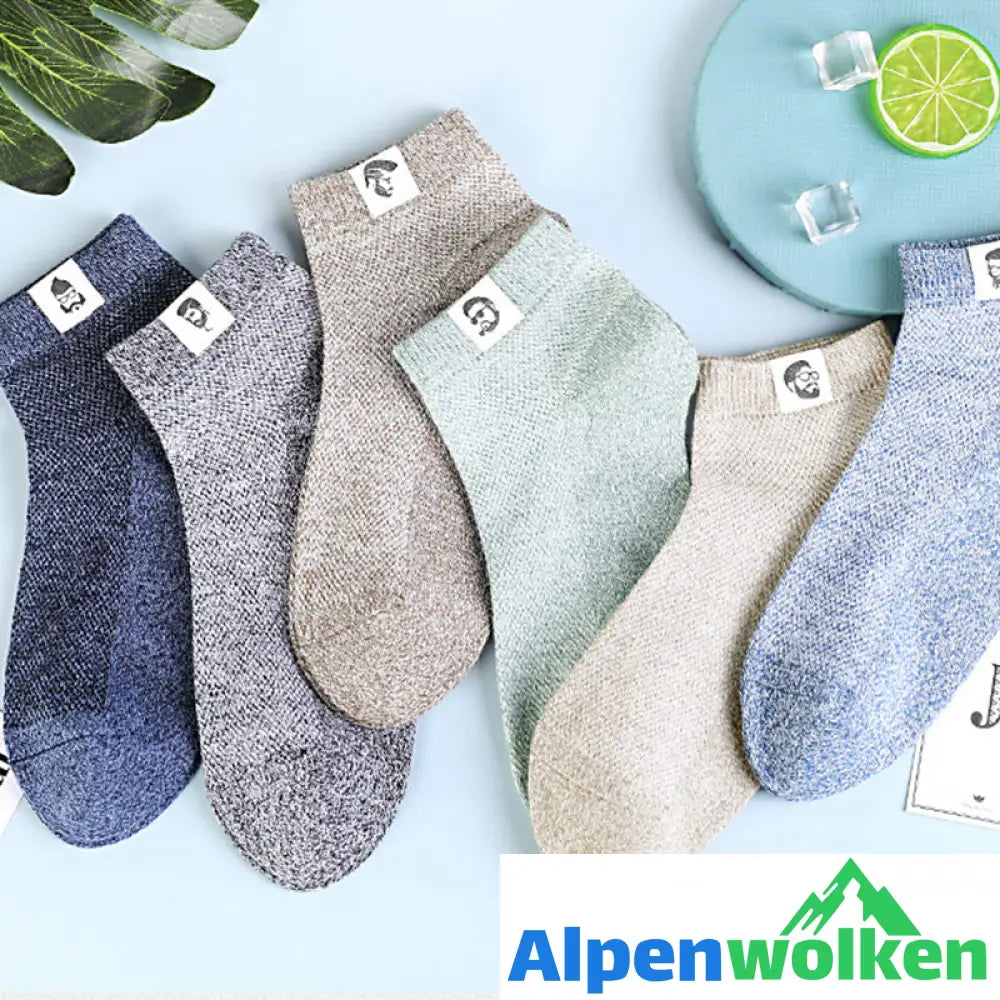 Alpenwolken - 🔥Atmungsaktive Antibakterielle Deo-Socken für Herren 🔥(5 Paar)🔥