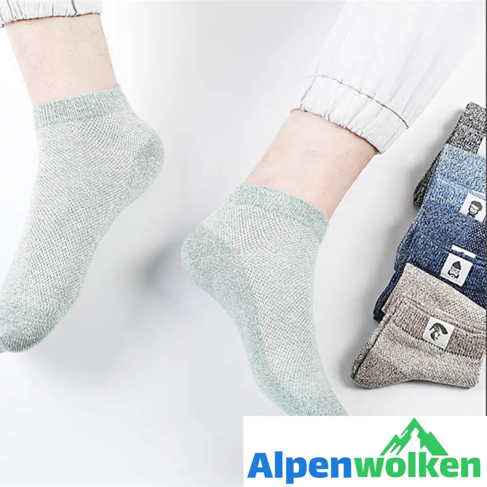 Alpenwolken - 🔥Atmungsaktive Antibakterielle Deo-Socken für Herren 🔥(5 Paar)🔥