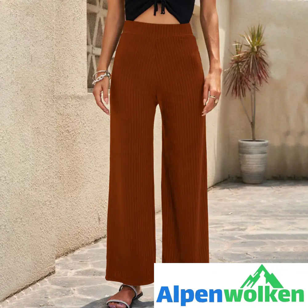 Alpenwolken - Atmungsaktive elastische lässige Outdoor-Hose mit weitem Bein