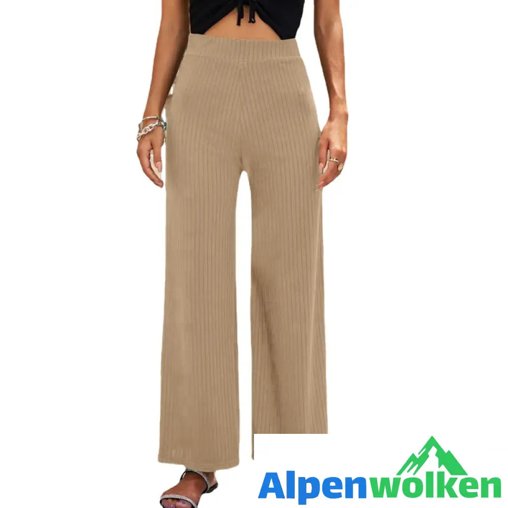 Alpenwolken - Atmungsaktive elastische lässige Outdoor-Hose mit weitem Bein