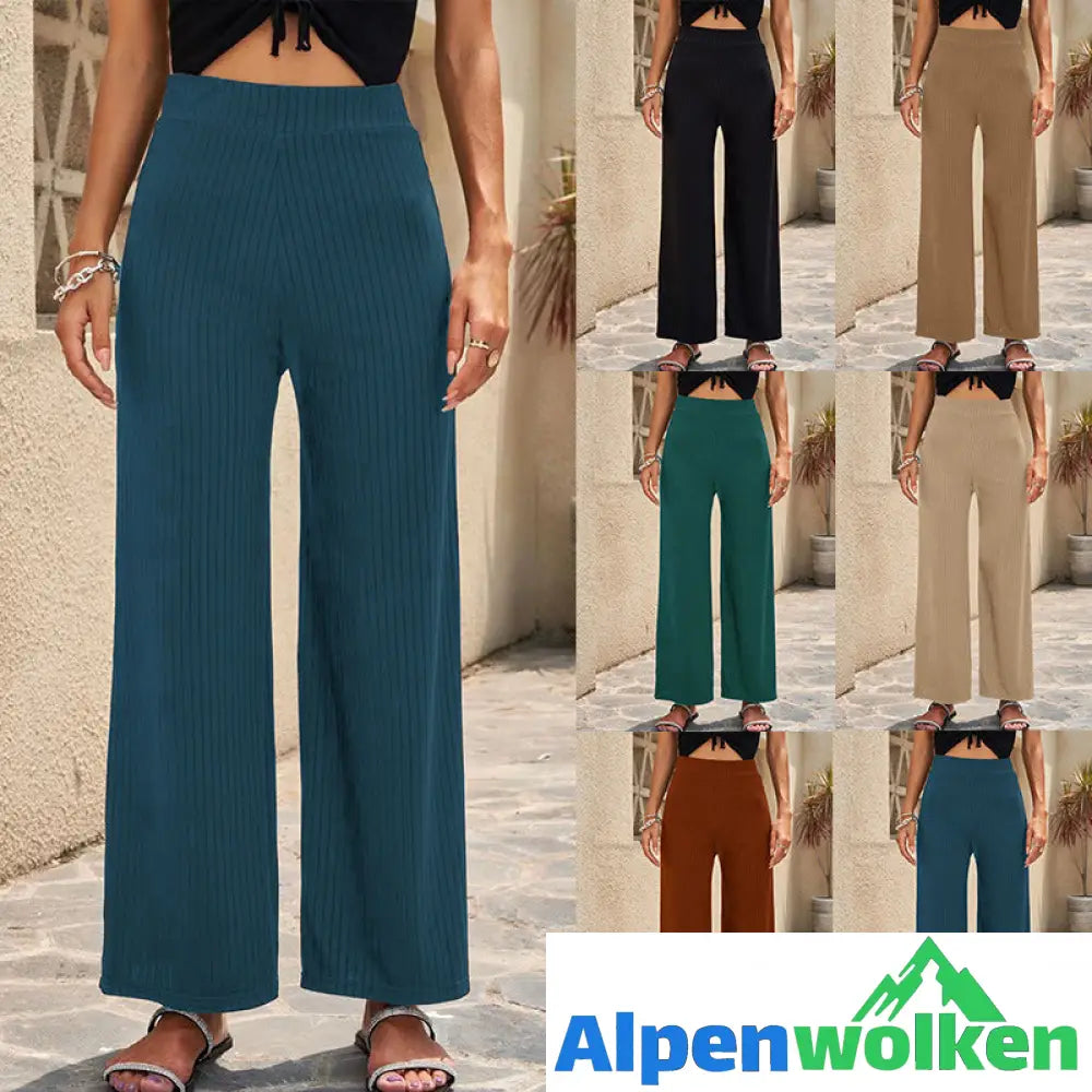 Alpenwolken - Atmungsaktive elastische lässige Outdoor-Hose mit weitem Bein