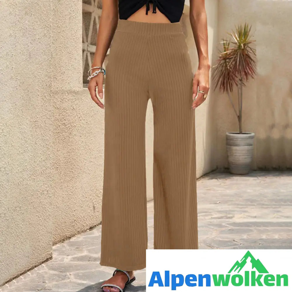 Alpenwolken - Atmungsaktive elastische lässige Outdoor-Hose mit weitem Bein