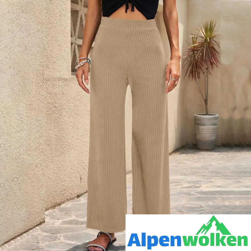 Alpenwolken - Atmungsaktive elastische lässige Outdoor-Hose mit weitem Bein