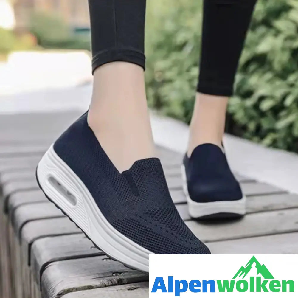 Alpenwolken - Atmungsaktive Freizeitschuhe Mit Dicker Sohle