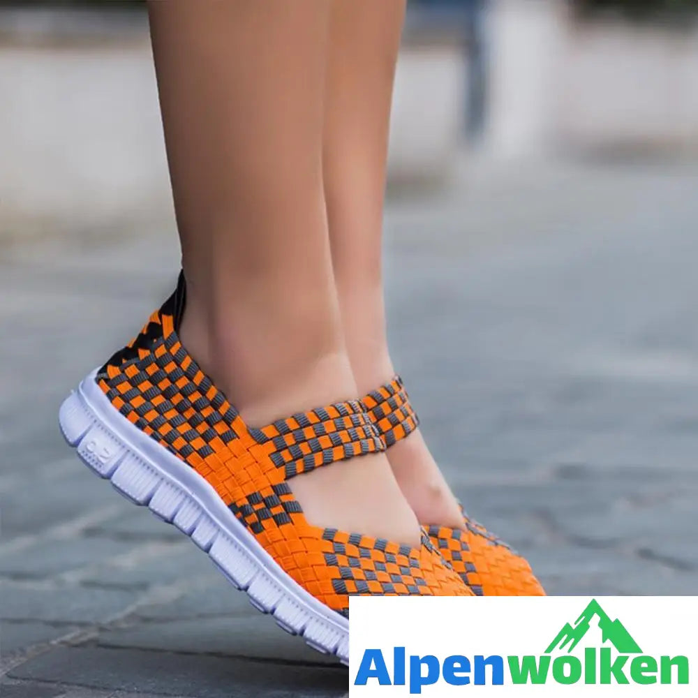 Alpenwolken - Atmungsaktive gestrickte Sommer Damen Freizeitschuhe