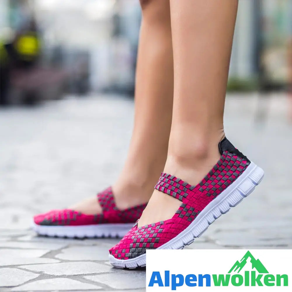 Alpenwolken - Atmungsaktive gestrickte Sommer Damen Freizeitschuhe