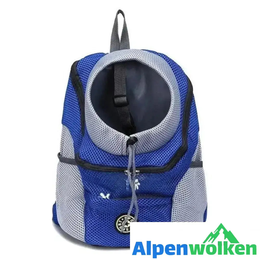 Alpenwolken - Atmungsaktive Haustiertasche Blau