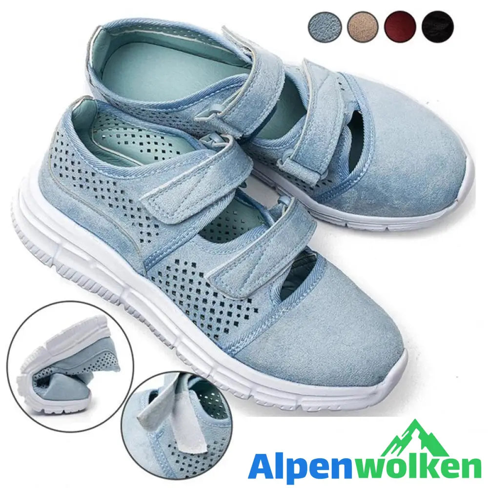 Alpenwolken - Atmungsaktive Mesh Loop Flache Turnschuhe