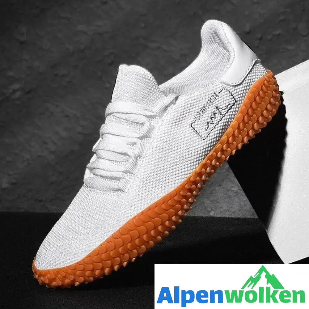 Alpenwolken - Atmungsaktive Mesh Mode Turnschuhe Weiß