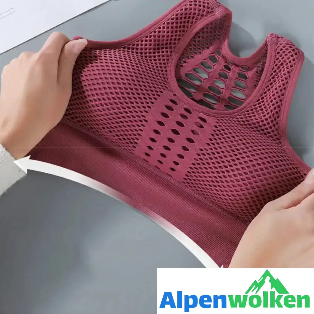 Alpenwolken - Atmungsaktive Mesh-Sport-BH