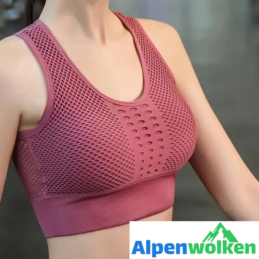 Alpenwolken - Atmungsaktive Mesh-Sport-BH