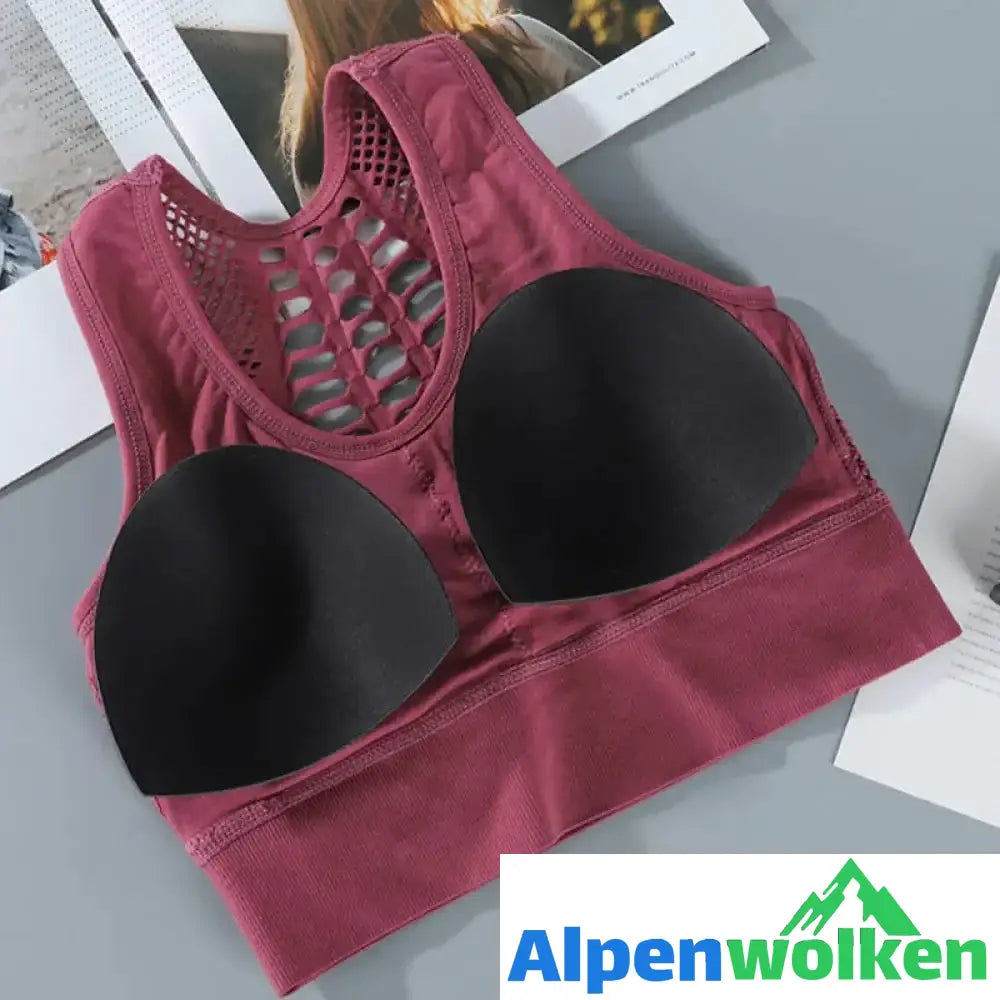 Alpenwolken - Atmungsaktive Mesh-Sport-BH