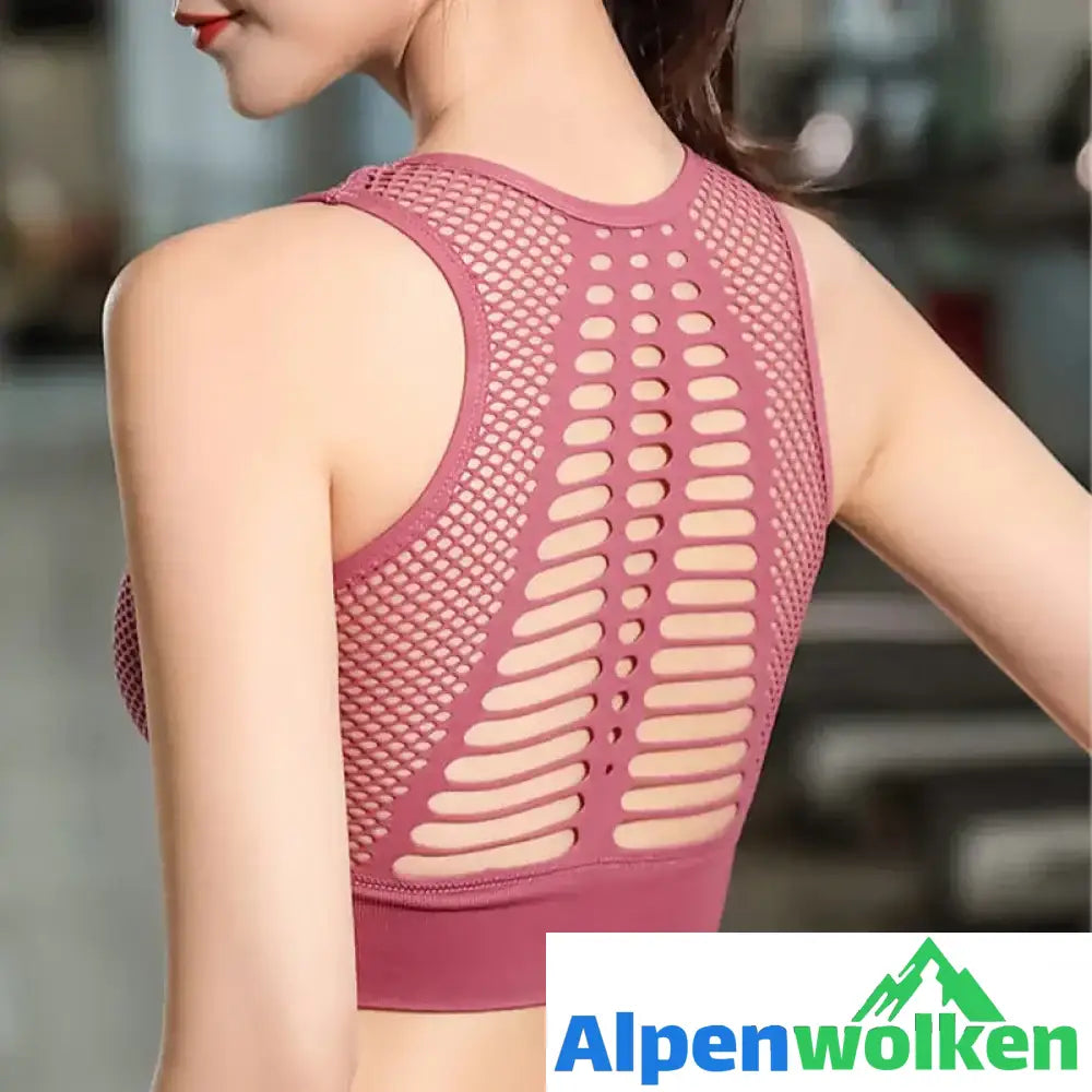 Alpenwolken - Atmungsaktive Mesh-Sport-BH