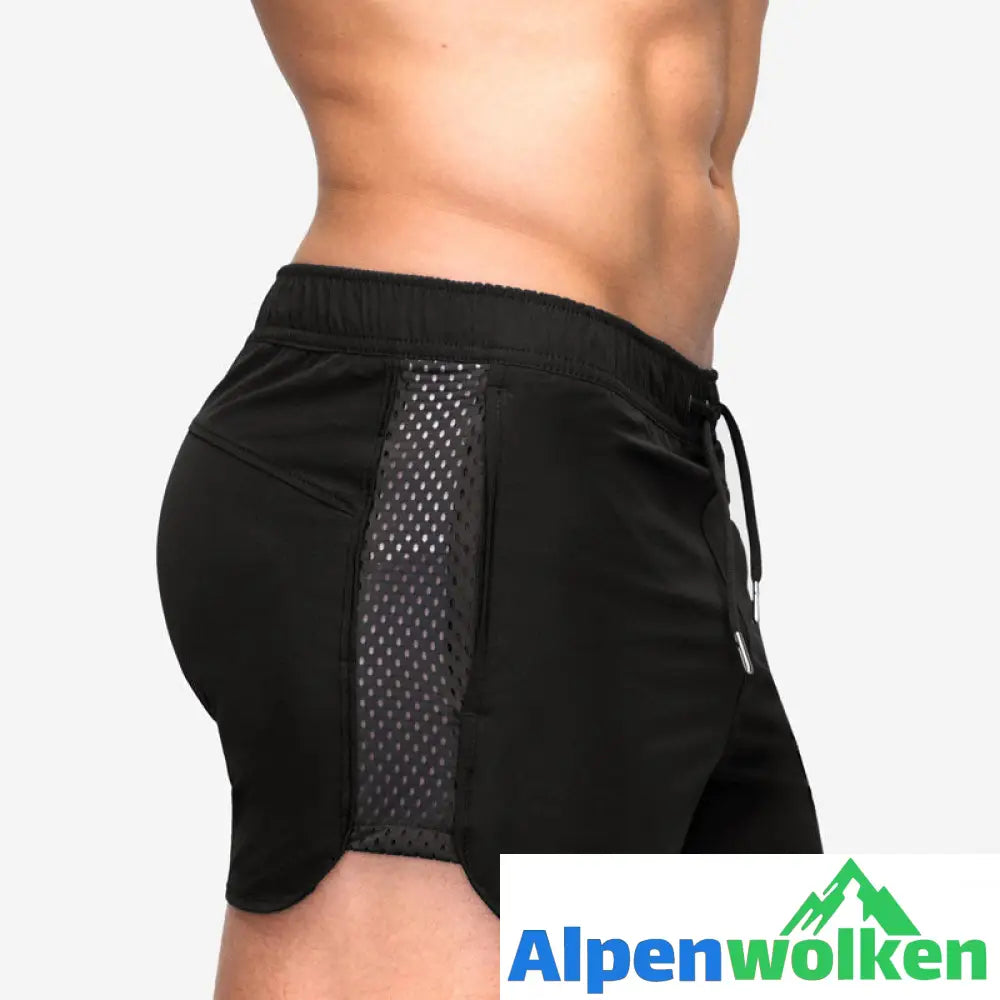 Alpenwolken - Atmungsaktive Sommer-Strandshorts Aus Mesh Für Herren