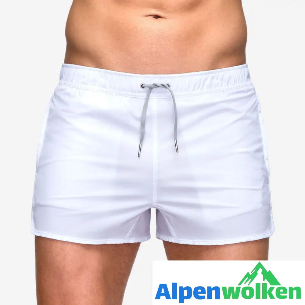 Alpenwolken - Atmungsaktive Sommer-Strandshorts Aus Mesh Für Herren